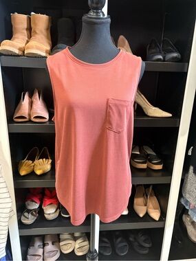 a new day Rust Tank with Chest Pocket